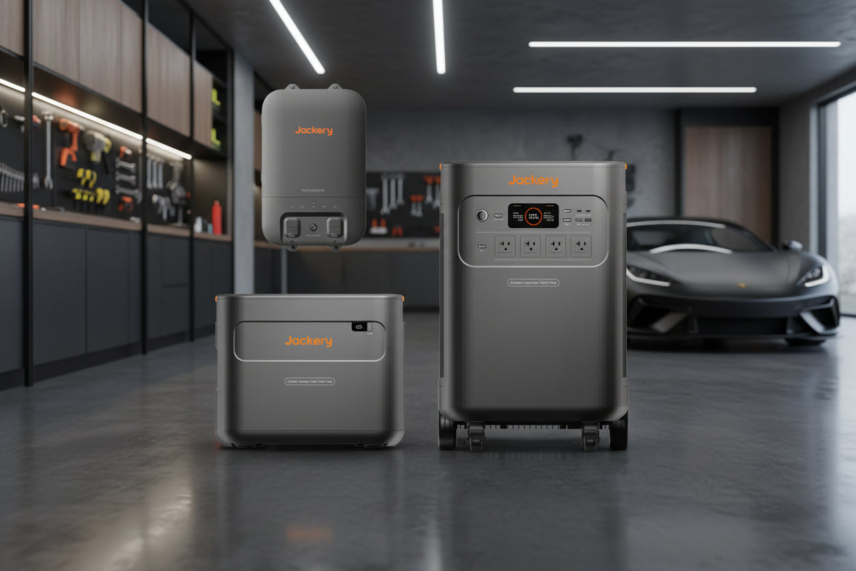 Jackery Explorer 5000 Plus Kit – 10.1kWh Capacity | E5000 Plus + E5000Plus Battery Pack + Smart Transfer Switch