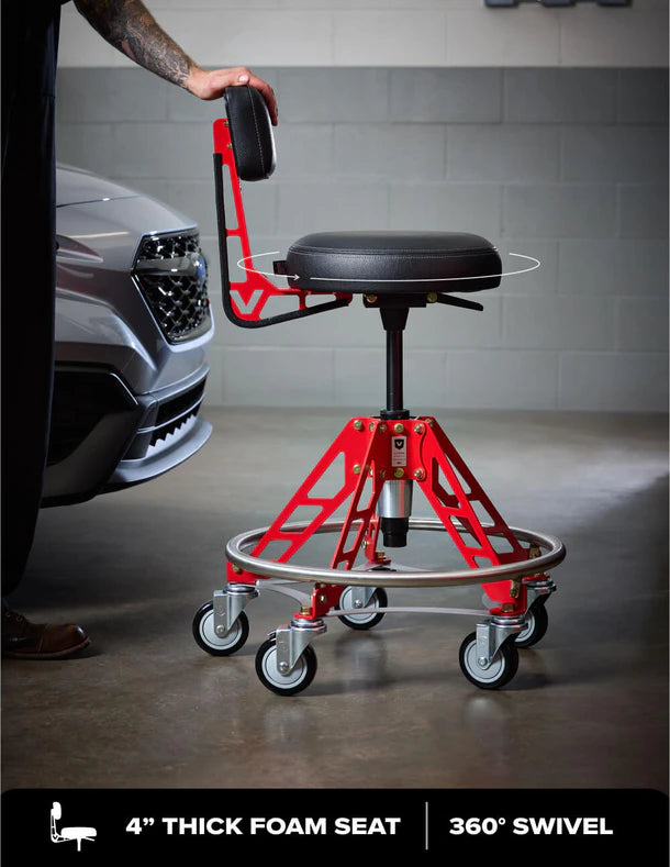 Vyper Industrial 400 lb Capacity Robust Steel Max Ez-Lift Shop Chair