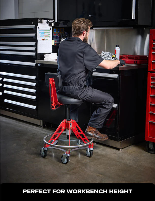 Vyper Industrial 400 lb Capacity Robust Steel Max Ez-Lift Shop Chair