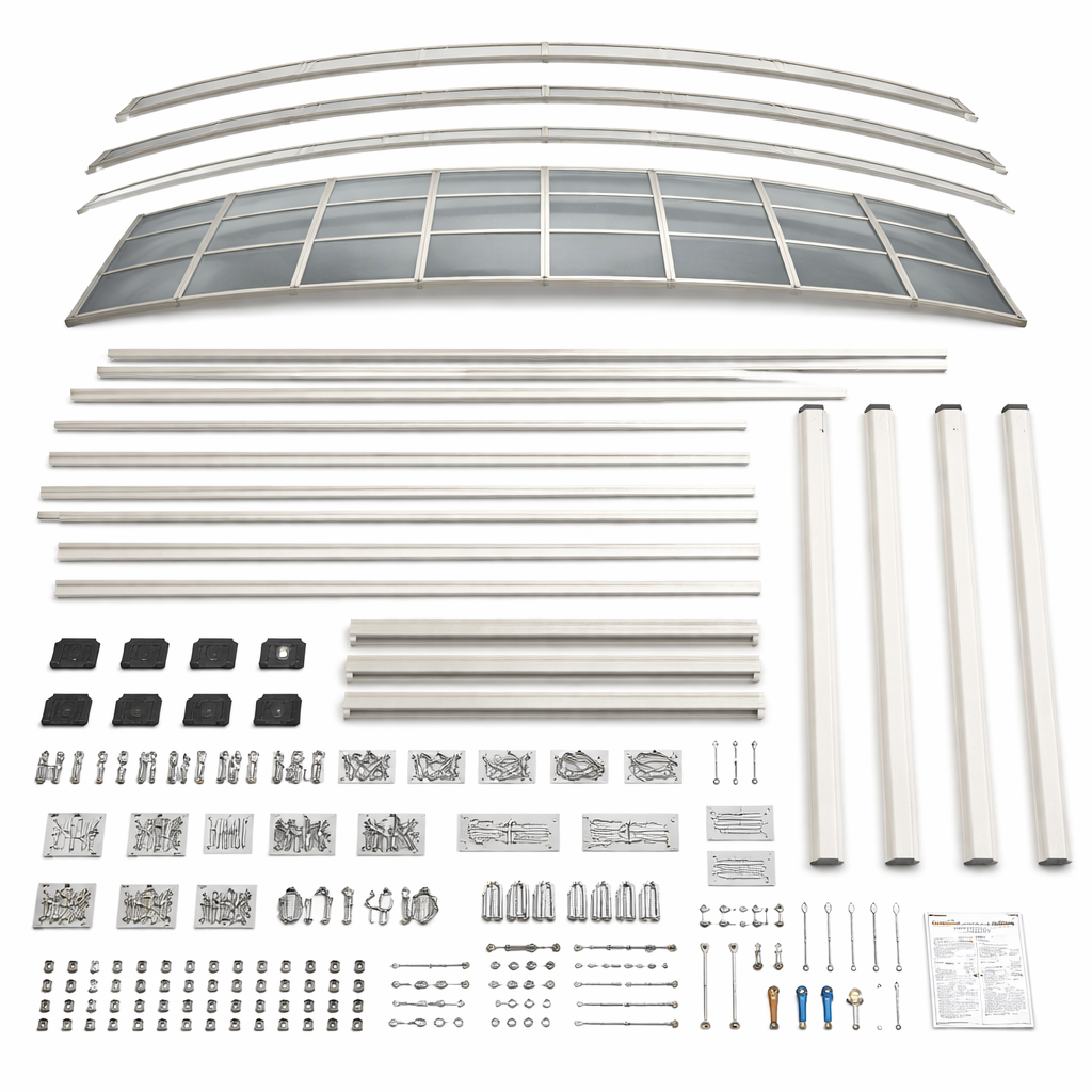 SkyArch LuminaShield Curved Roof Carport