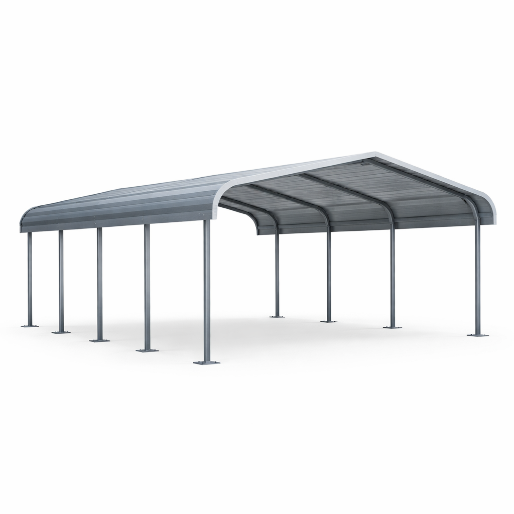 SteelSpan CurveGuard Industrial Carport Shelter