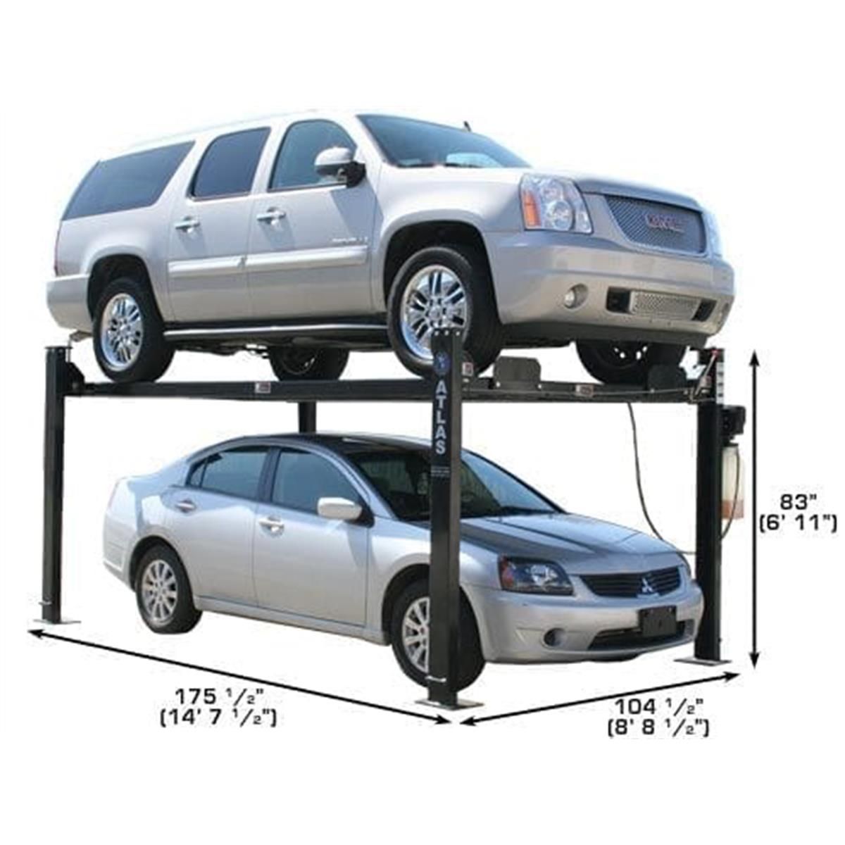 Atlas Automotive Equipment Garage PRO8000 8,000 lb 4-Post Lift
