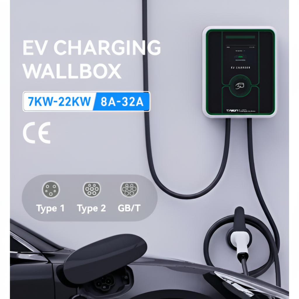 GridGlow Emerald 48A App-Smart EV Charger