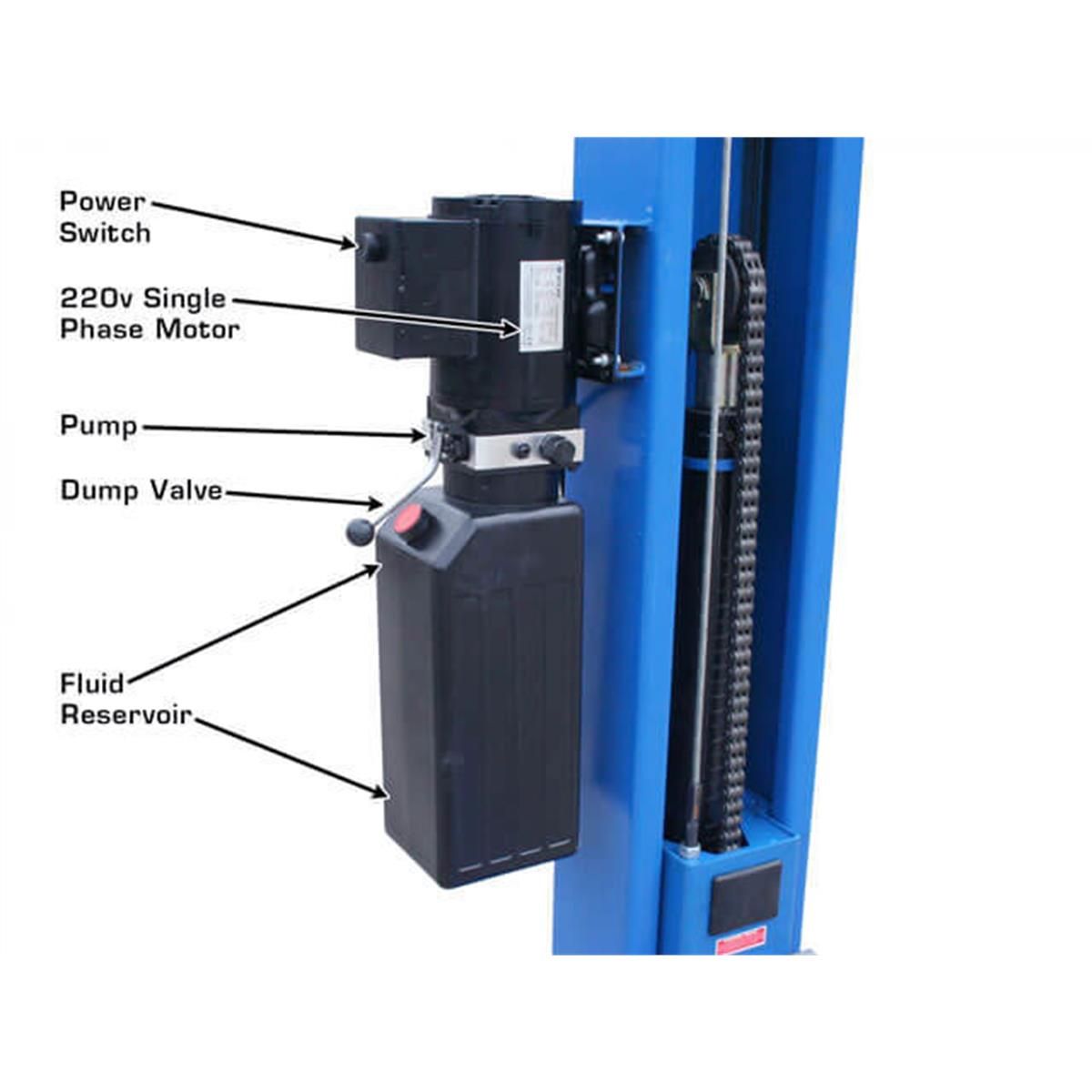 Atlas Automotive Equipment BP8000 8,000 lb Baseplate Lift