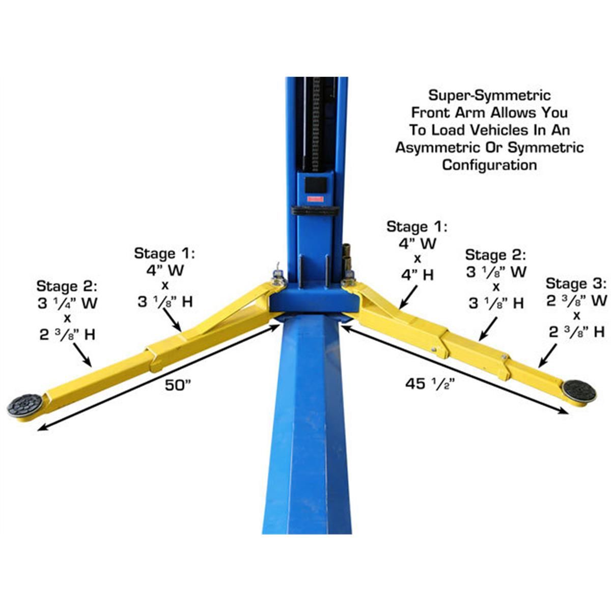 Atlas Automotive Equipment BP8000 8,000 lb Baseplate Lift