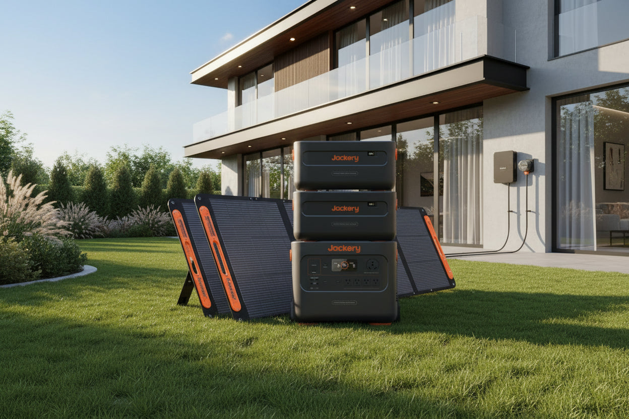 Jackery Explorer 2000 Plus Kit- 2x Battery Pack (6kWh)+ 2x SolarSaga 200W Solar Panels