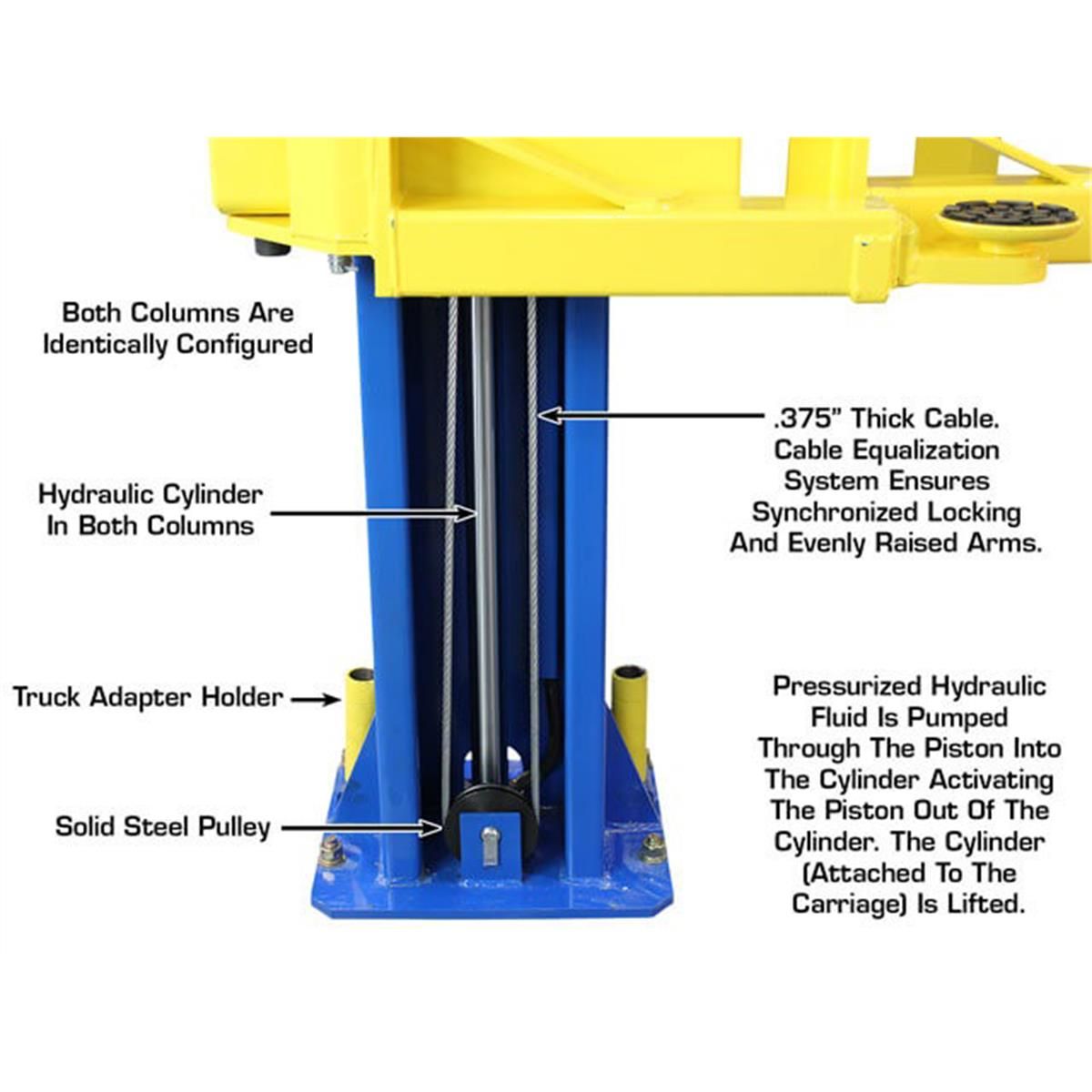 Atlas Automotive Equipment PRO-9D 9,000 lb Overhead 2-Post Lift