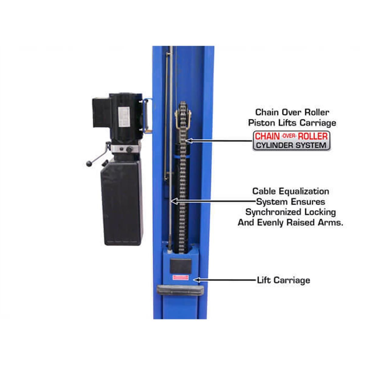 Atlas Automotive Equipment BP8000 8,000 lb Baseplate Lift